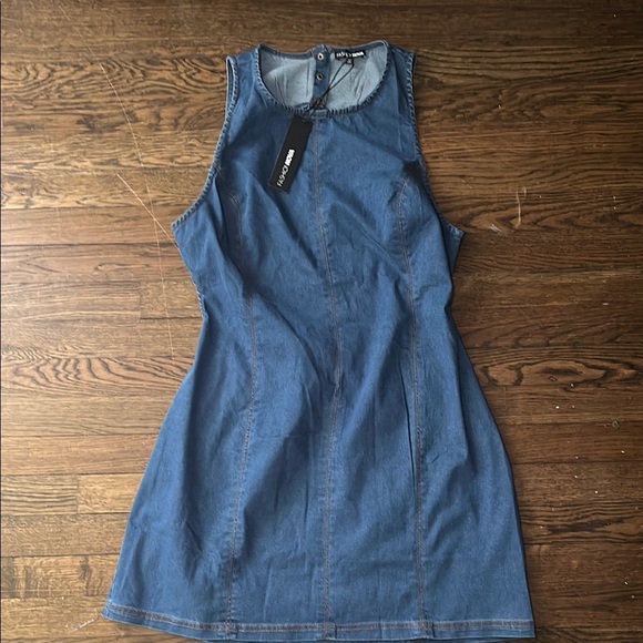 Fashion Nova Blue Denim Dress - Picture 5 of 6